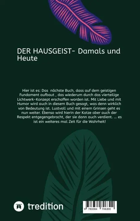 Rückseite: 9783384706300 | DER HAUSGEIST - Oder die Rolle der Katze im Haushalt (Softcover)