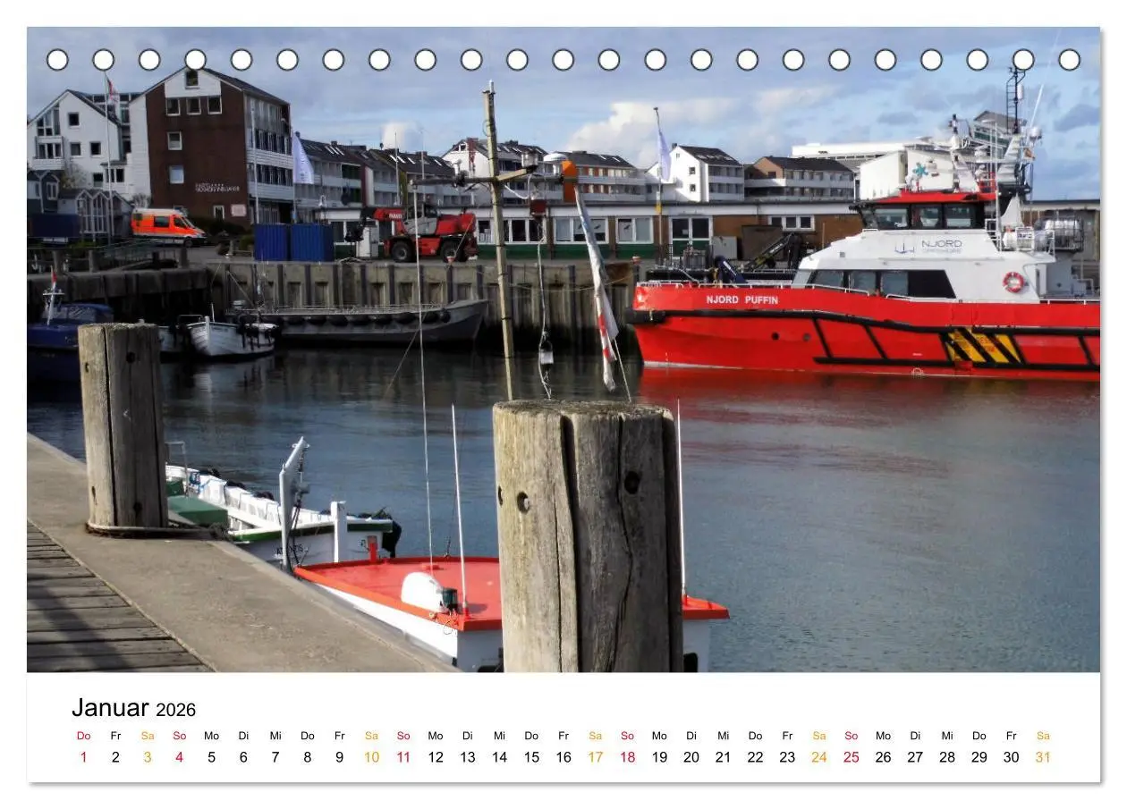 Bild: 9783457756300 | Helgoland Kalender (Tischkalender 2026 DIN A5 quer), CALVENDO...