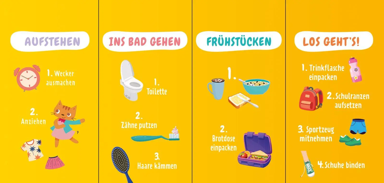 Bild: 9783629016300 | Routine- und Tagesplaner für Schulkinder | Pattloch Verlag | Buch