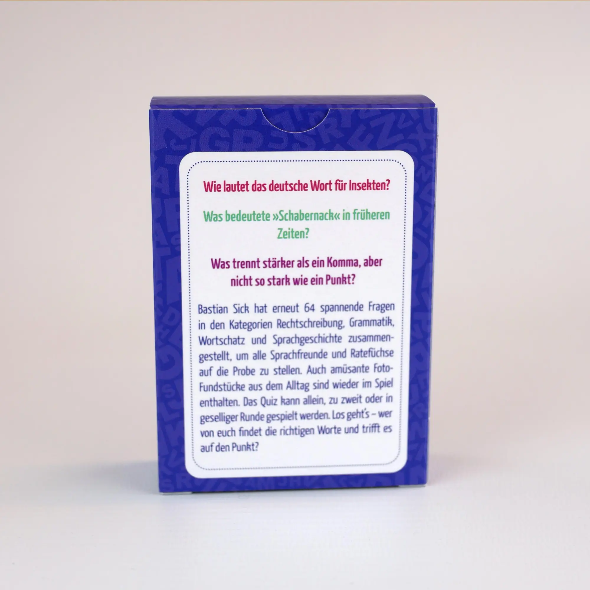 Bild: 9783742326300 | Wie gut ist Ihr Deutsch? - Das Quiz 2 | Bastian Sick | Box | 64 S.