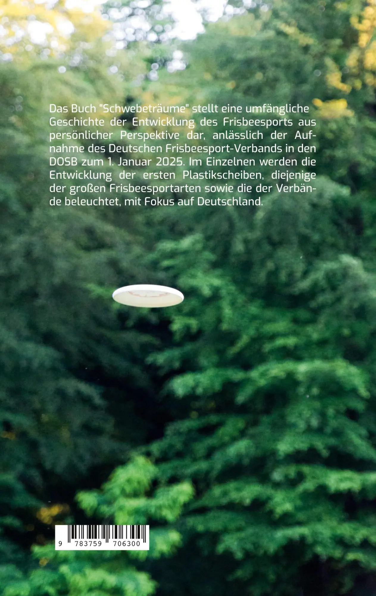 Rückseite: 9783759706300 | Schwebeträume | Abschweifungen zu Sportflugscheiben | Jörg Benner
