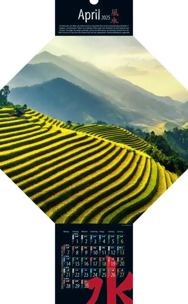 Bild: 9783948276300 | Feng-Shui-Kalender 2025 | Kalender | Deutsch | 2025 | Vision Creativ