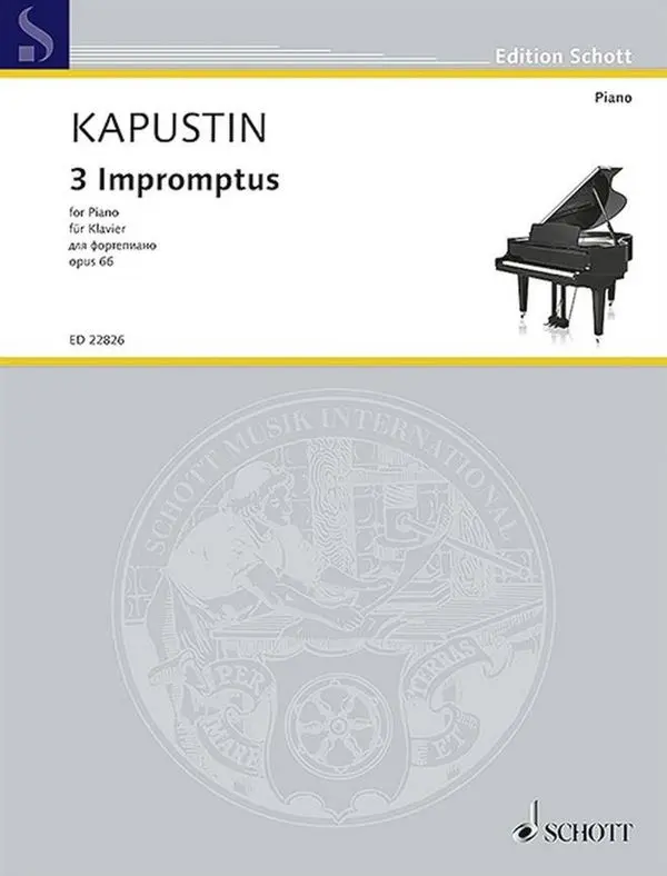 Cover: 9790001166300 | 3 Impromptus Op. 66 | Nikolai Kapustin | Buch | Schott Music