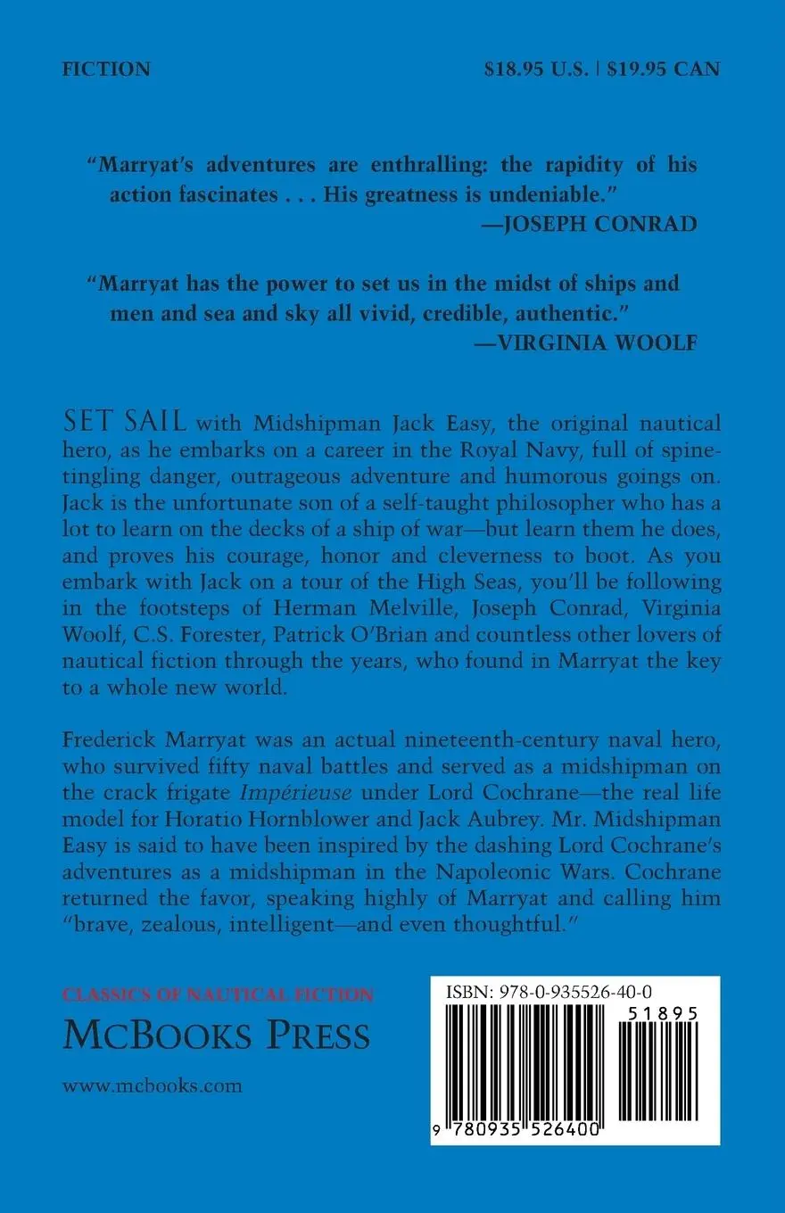 Rückseite: 9780935526400 | Mr Midshipman Easy | Frederick Marryat | Taschenbuch | Englisch | 1997