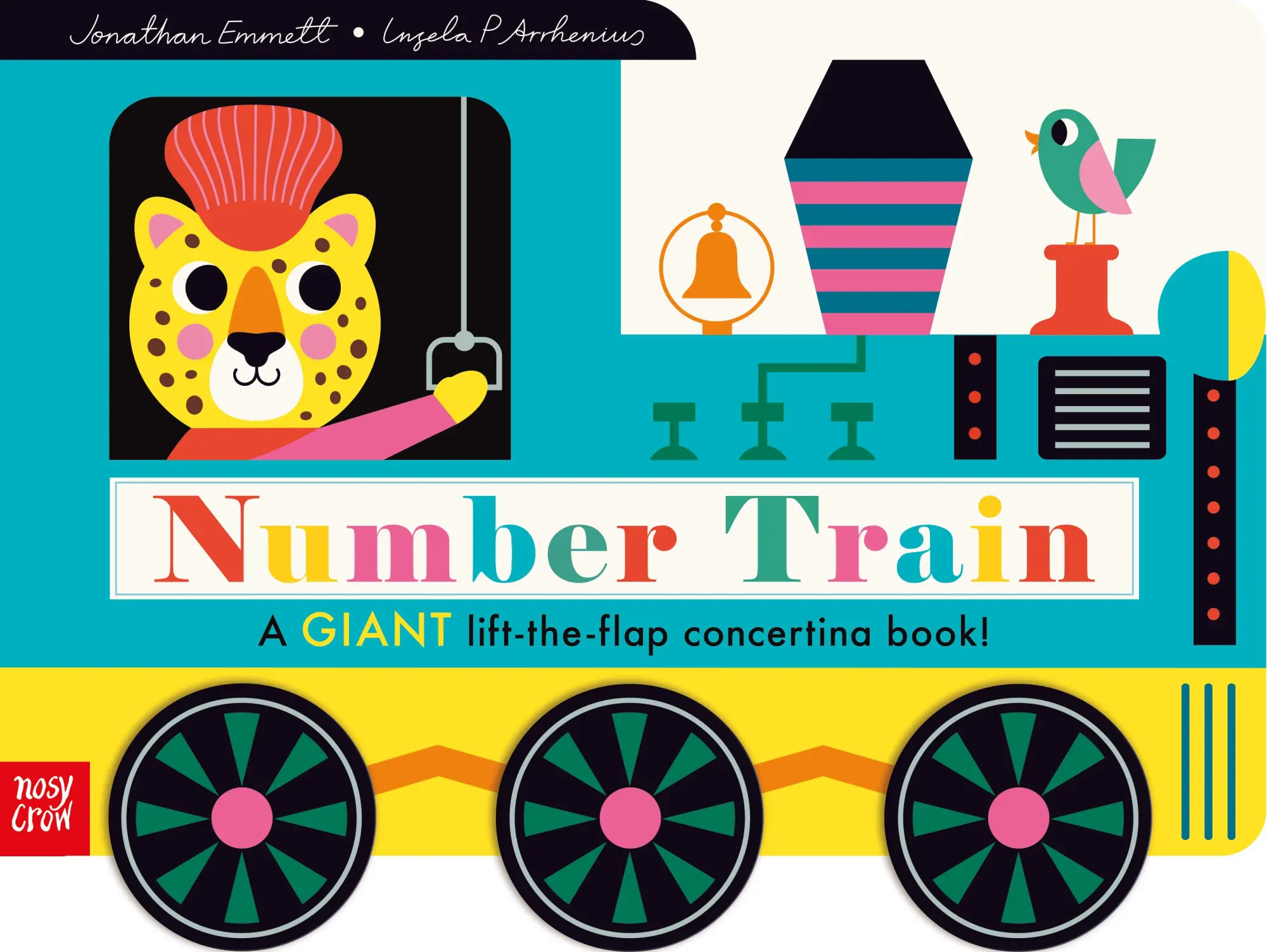 Cover: 9781839946400 | Number Train | A Giant Lift-The-Flap Concertina Book! | Emmett | Buch