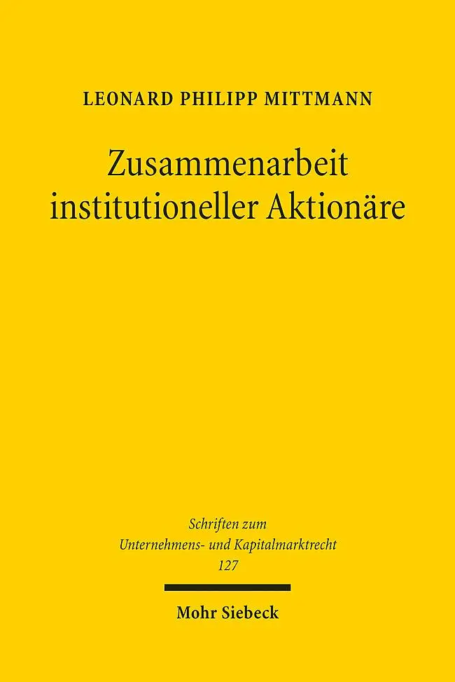 Cover: 9783161636400 | Aktionäre | Leonard Philipp Mittmann | Taschenbuch | 307 S. | Deutsch