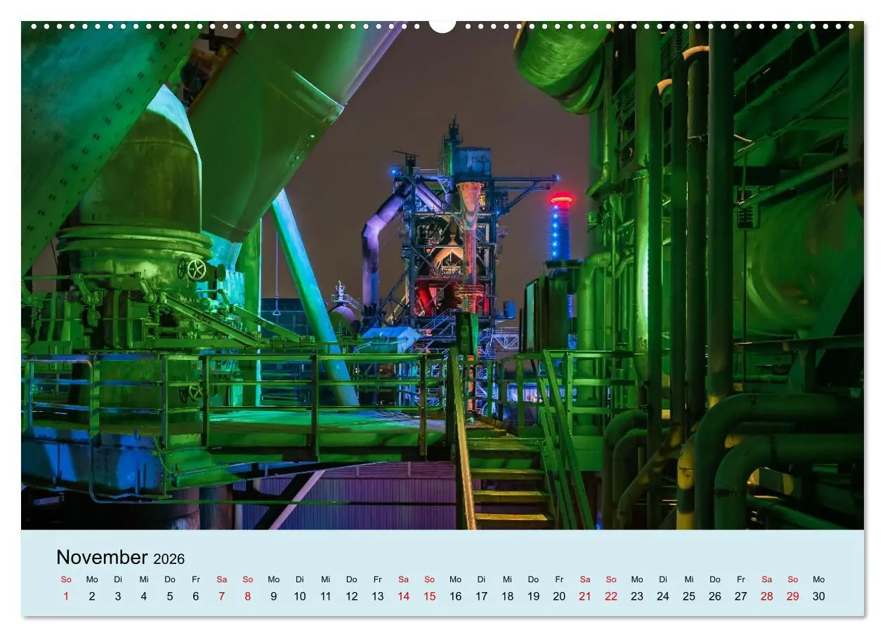 Bild: 9783457436400 | Ruhrnights (hochwertiger Premium Wandkalender 2026 DIN A2 quer),...