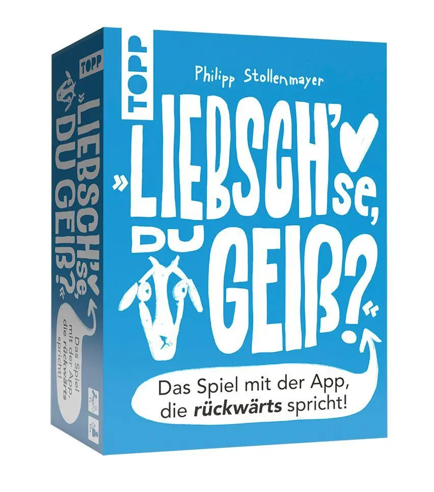 Cover: 4007742186500 | Liebsch'se, du Geiß? Das Spiel mit der App, die rückwärts spricht!
