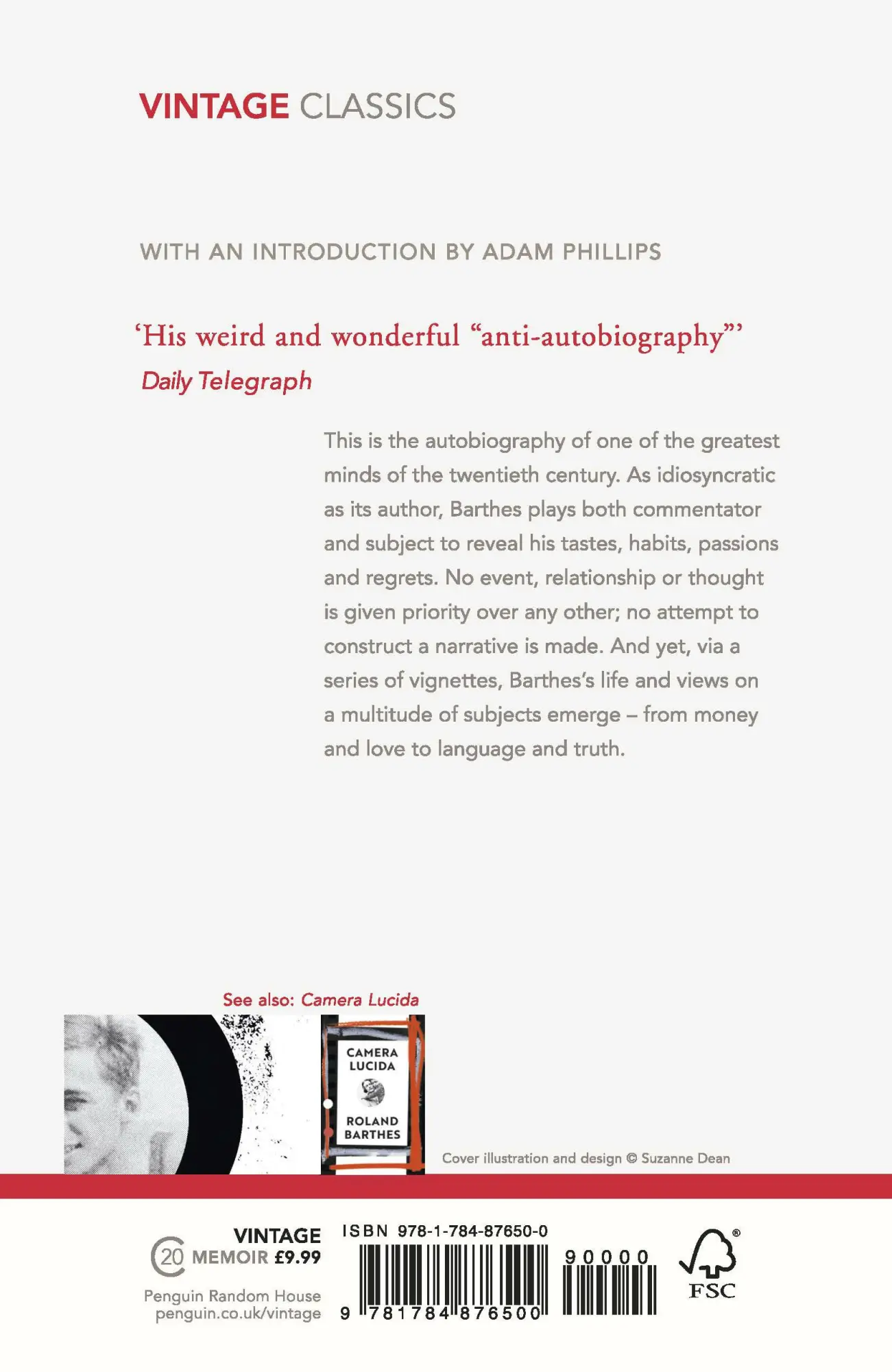 Rückseite: 9781784876500 | Roland Barthes by Roland Barthes | Roland Barthes | Taschenbuch | 2020