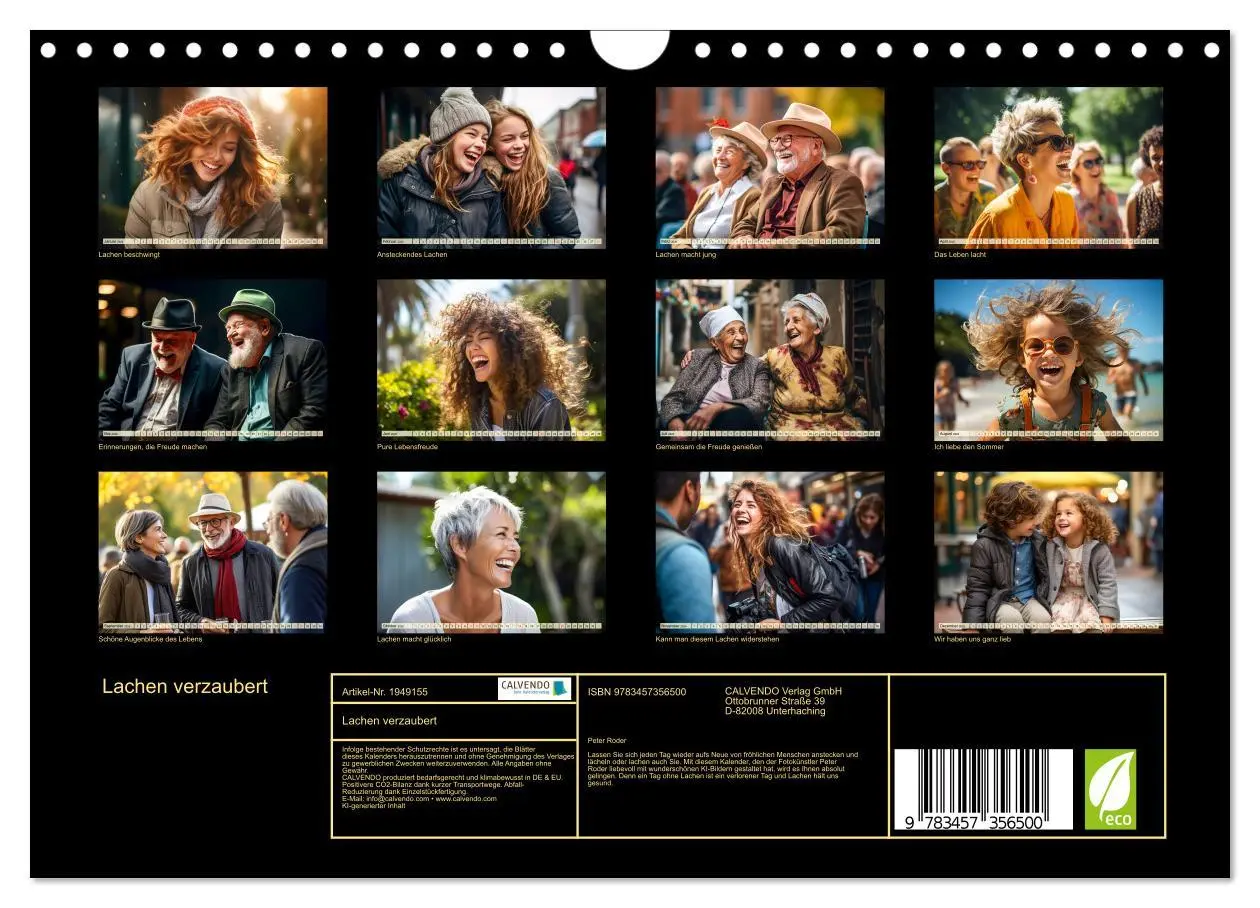 Bild: 9783457356500 | Lachen verzaubert (Wandkalender 2026 DIN A4 quer), CALVENDO...