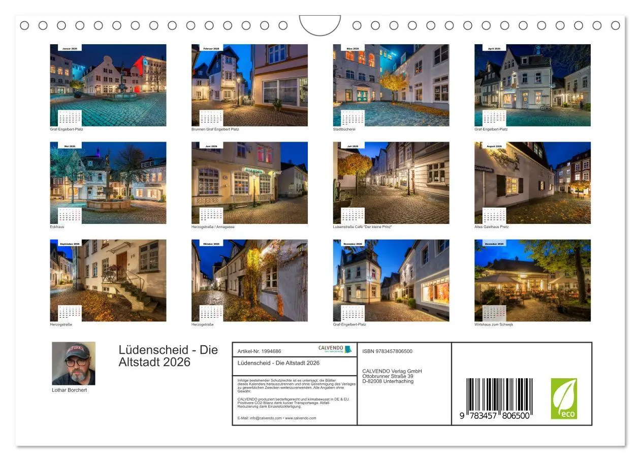 Bild: 9783457806500 | Lüdenscheid - Die Altstadt 2026 (Wandkalender 2026 DIN A4 quer),...