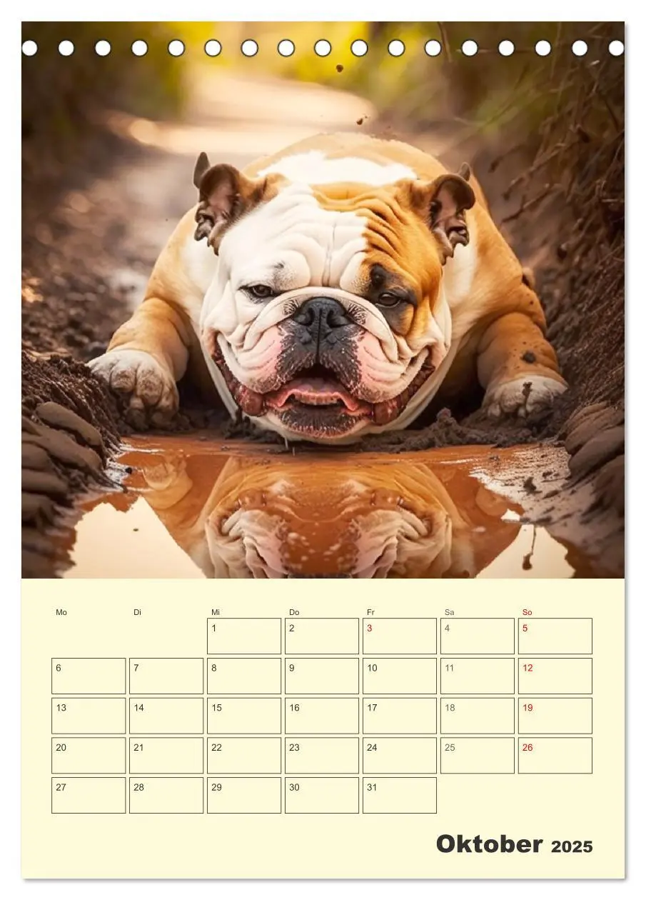 Bild: 9783435876600 | English Bulldogs. Fröhliche Dickköpfe mit Charakter (Tischkalender...