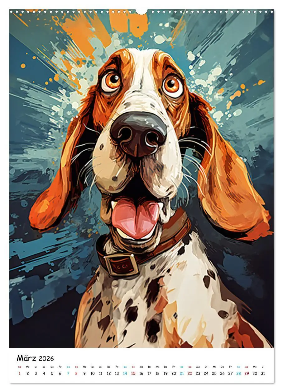 Bild: 9783516296600 | Crazy Dogs Bekannte Hunderassen im Comicstyle (Wandkalender 2026...