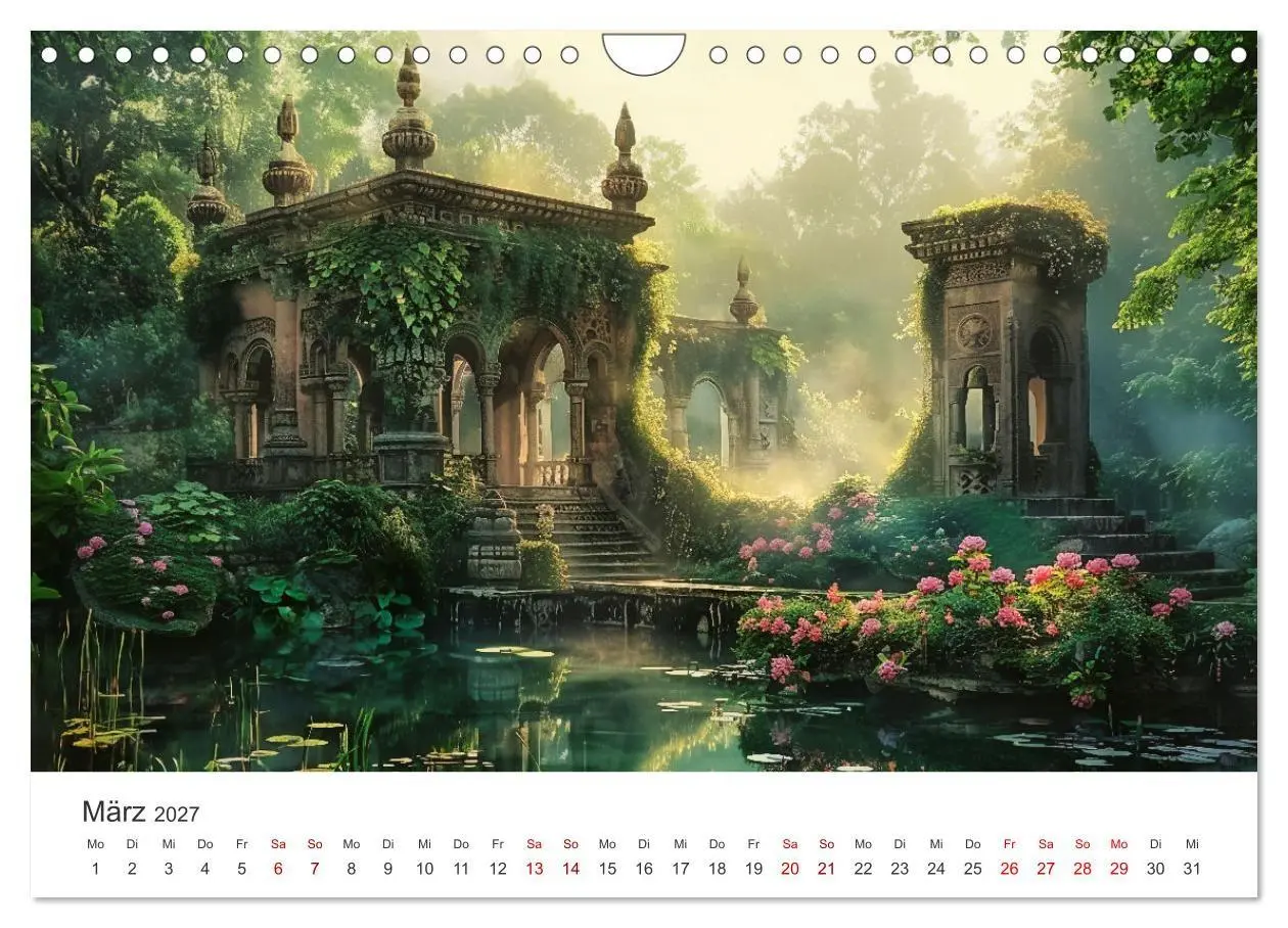 Bild: 9783569146600 | Verwunschene Gärten - Eine Zeitreise (Wandkalender 2027 DIN A4...