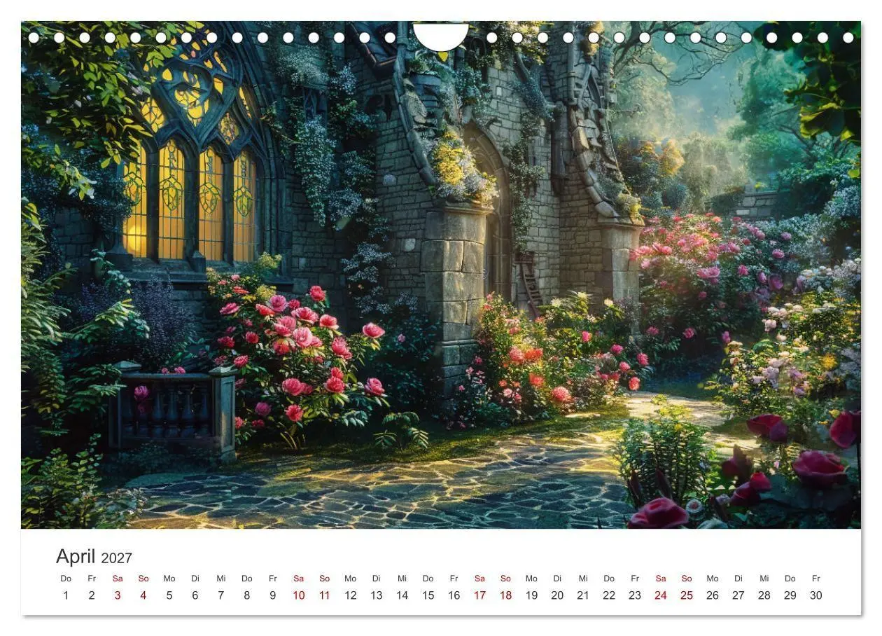 Bild: 9783569146600 | Verwunschene Gärten - Eine Zeitreise (Wandkalender 2027 DIN A4...