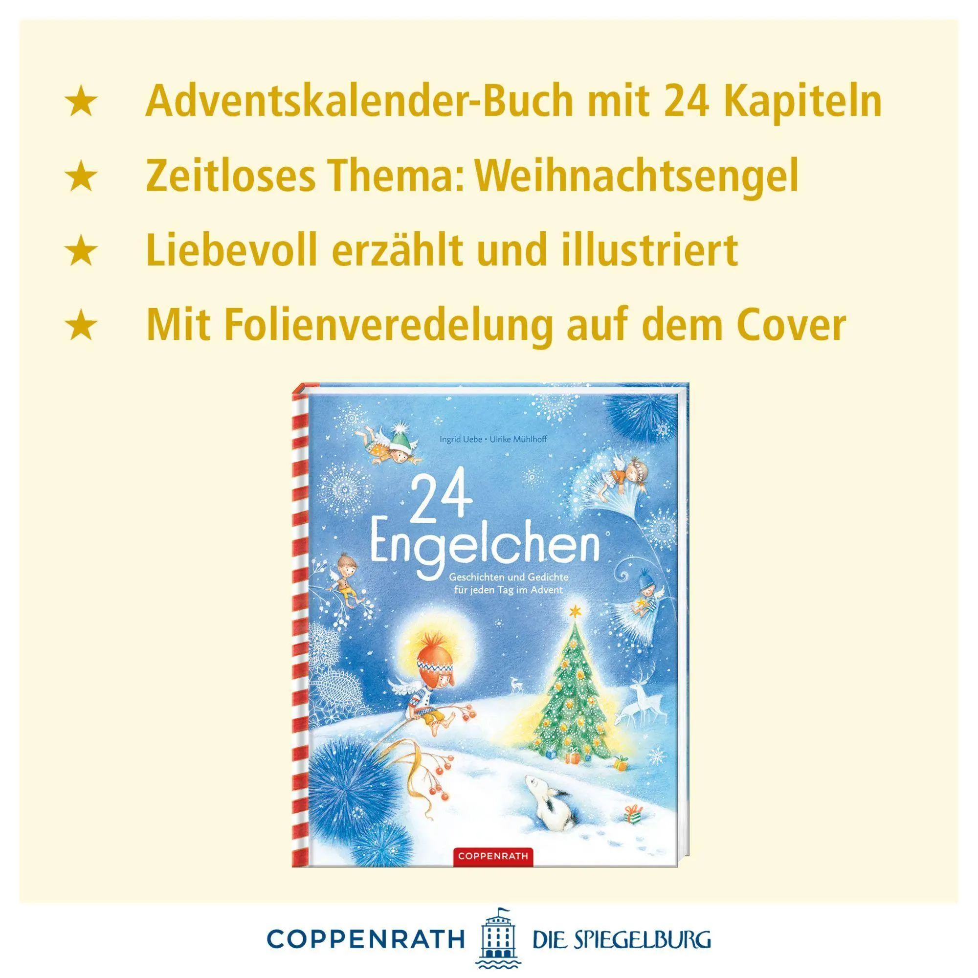 Bild: 9783649646600 | 24 Engelchen | Geschichten und Gedichte für jeden Tag im Advent | Uebe