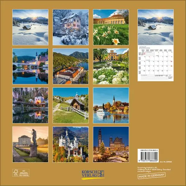 Bild: 9783731886600 | Bayern 2026 | Verlag Korsch | Kalender | 13 S. | Deutsch | 2026