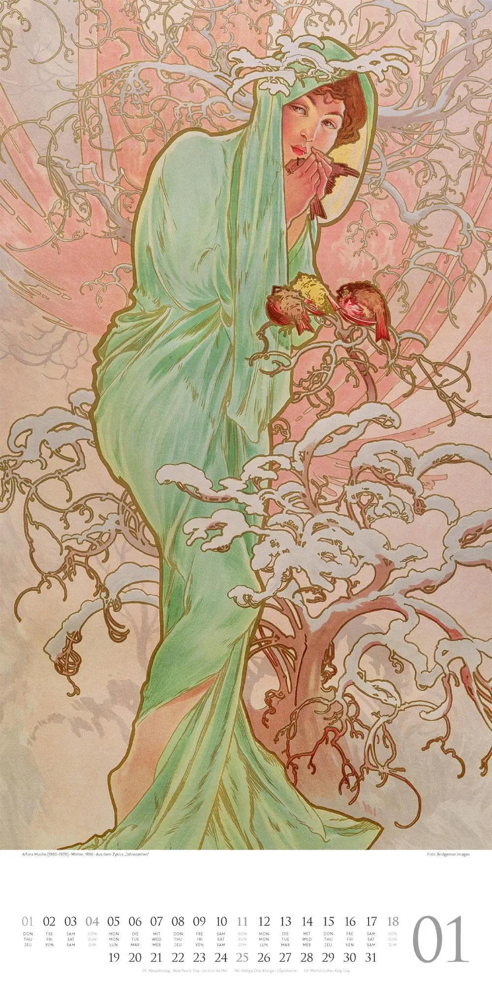 Bild: 9783838426600 | Alfons Mucha Kalender 2026 | Alfons Mucha | Kalender | Spiralbindung