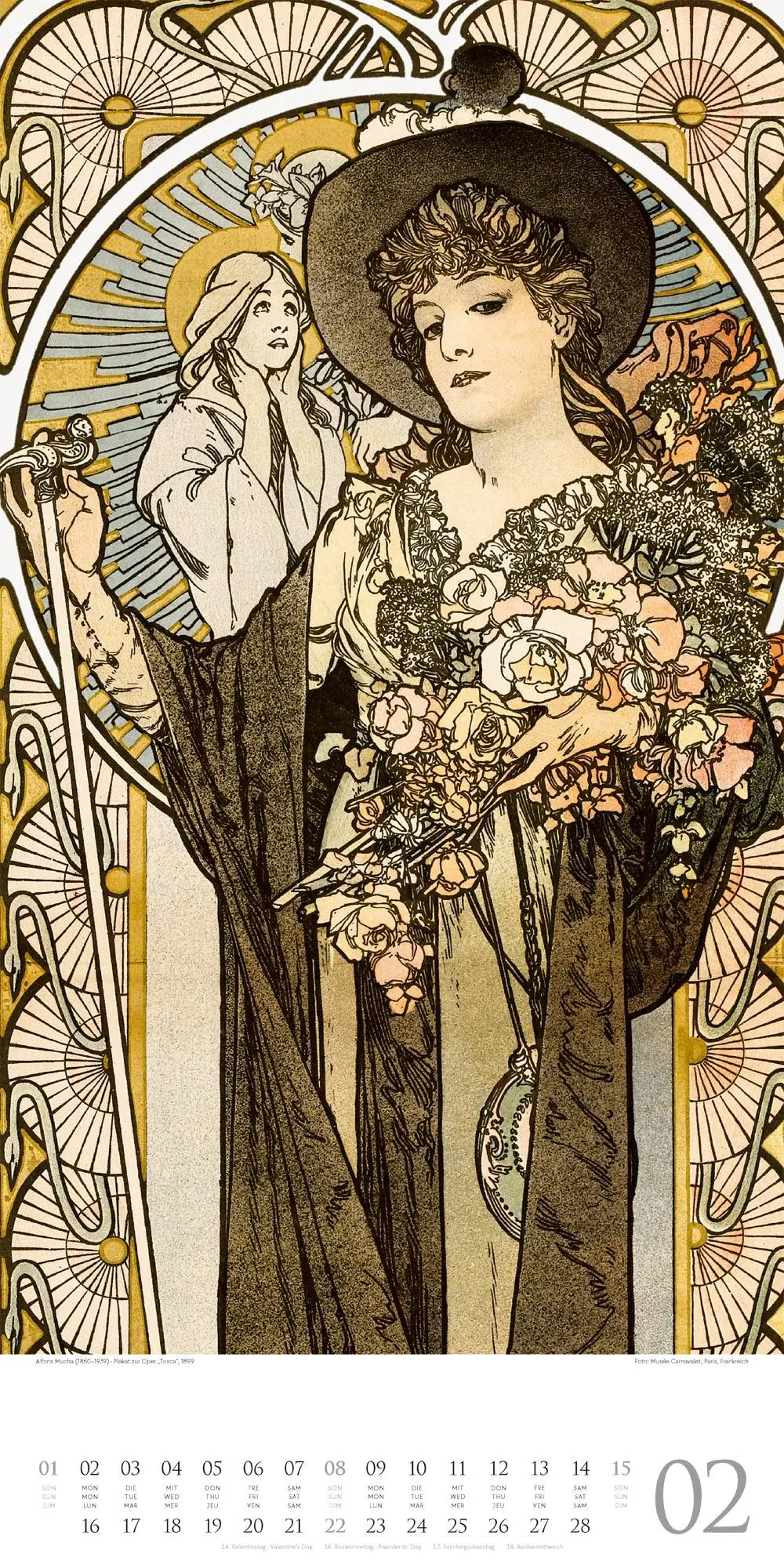 Bild: 9783838426600 | Alfons Mucha Kalender 2026 | Alfons Mucha | Kalender | Spiralbindung