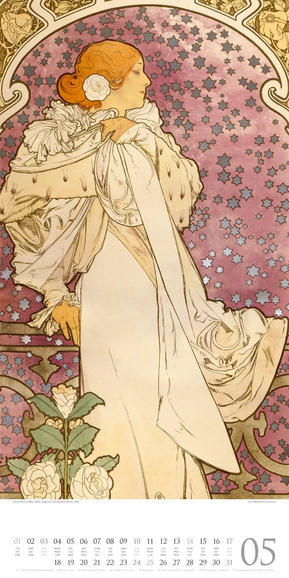 Bild: 9783838426600 | Alfons Mucha Kalender 2026 | Alfons Mucha | Kalender | Spiralbindung