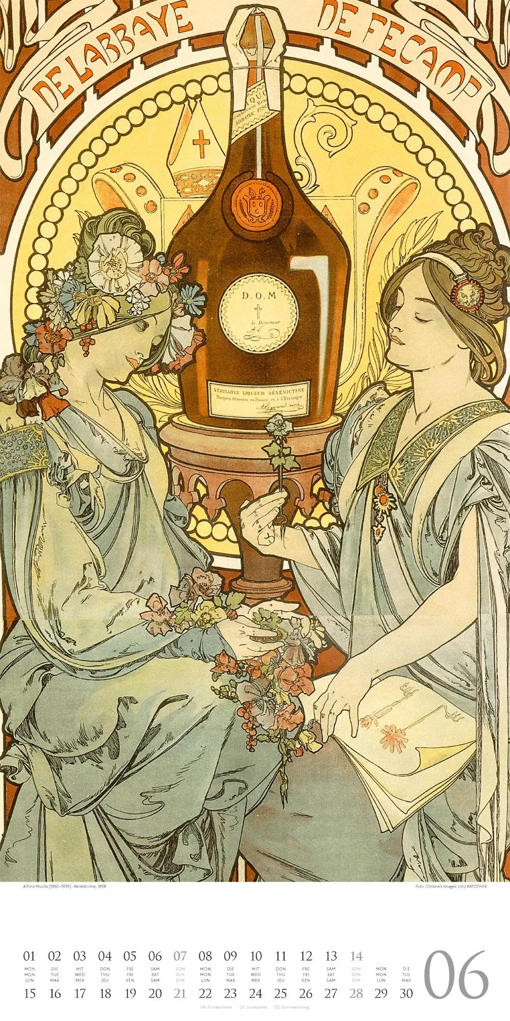 Bild: 9783838426600 | Alfons Mucha Kalender 2026 | Alfons Mucha | Kalender | Spiralbindung