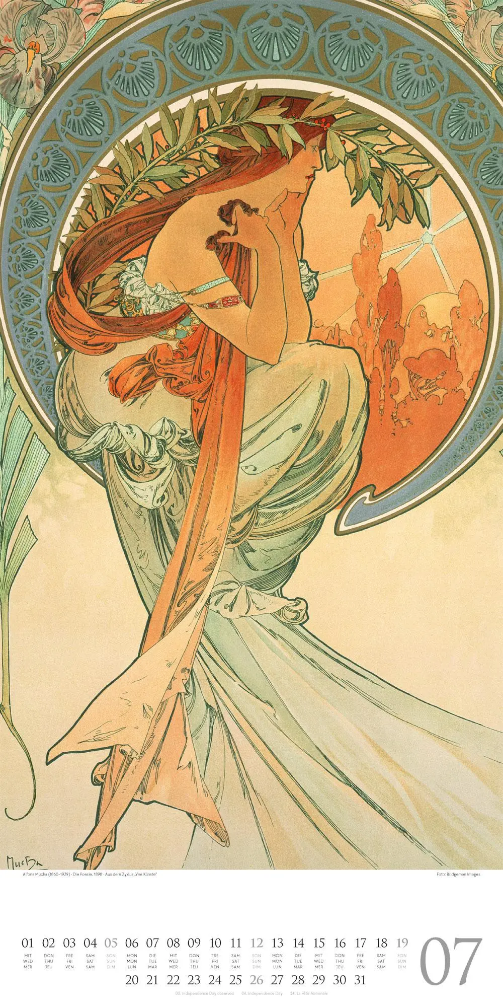 Bild: 9783838426600 | Alfons Mucha Kalender 2026 | Alfons Mucha | Kalender | Spiralbindung