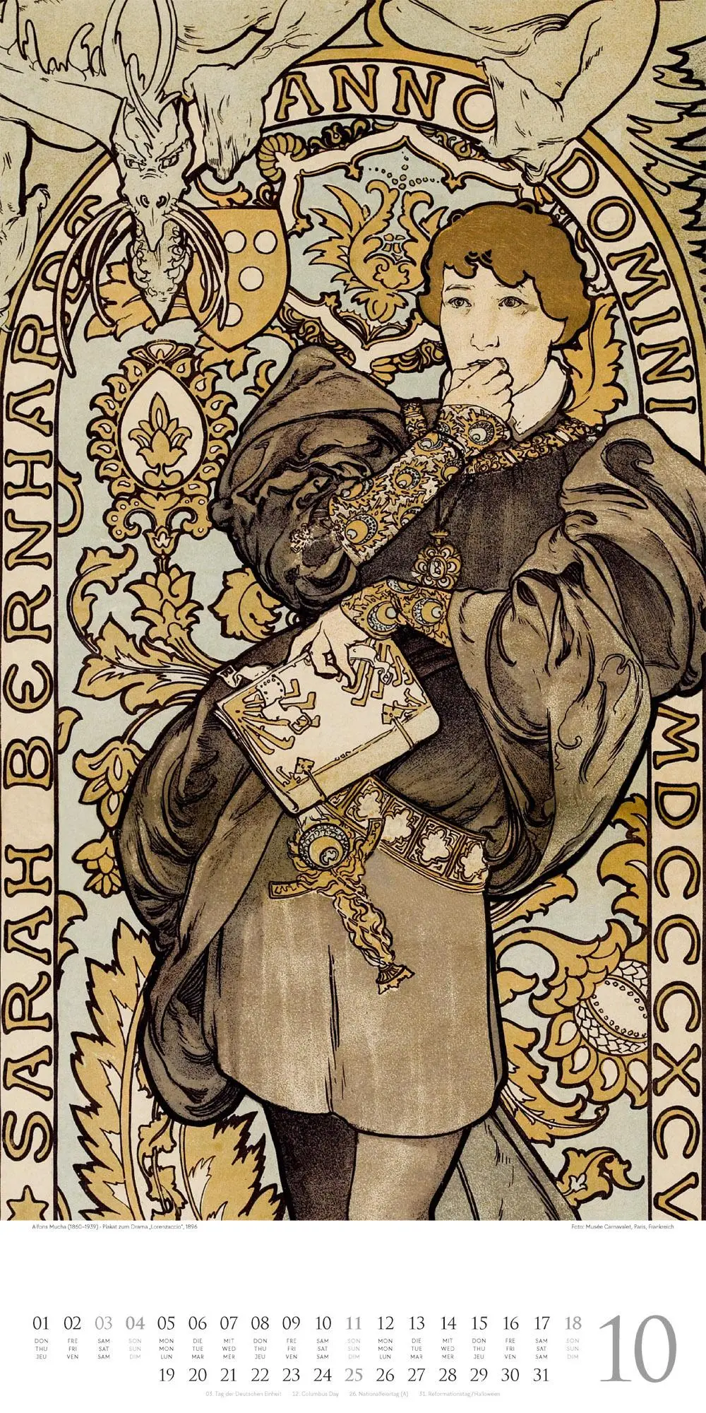 Bild: 9783838426600 | Alfons Mucha Kalender 2026 | Alfons Mucha | Kalender | Spiralbindung