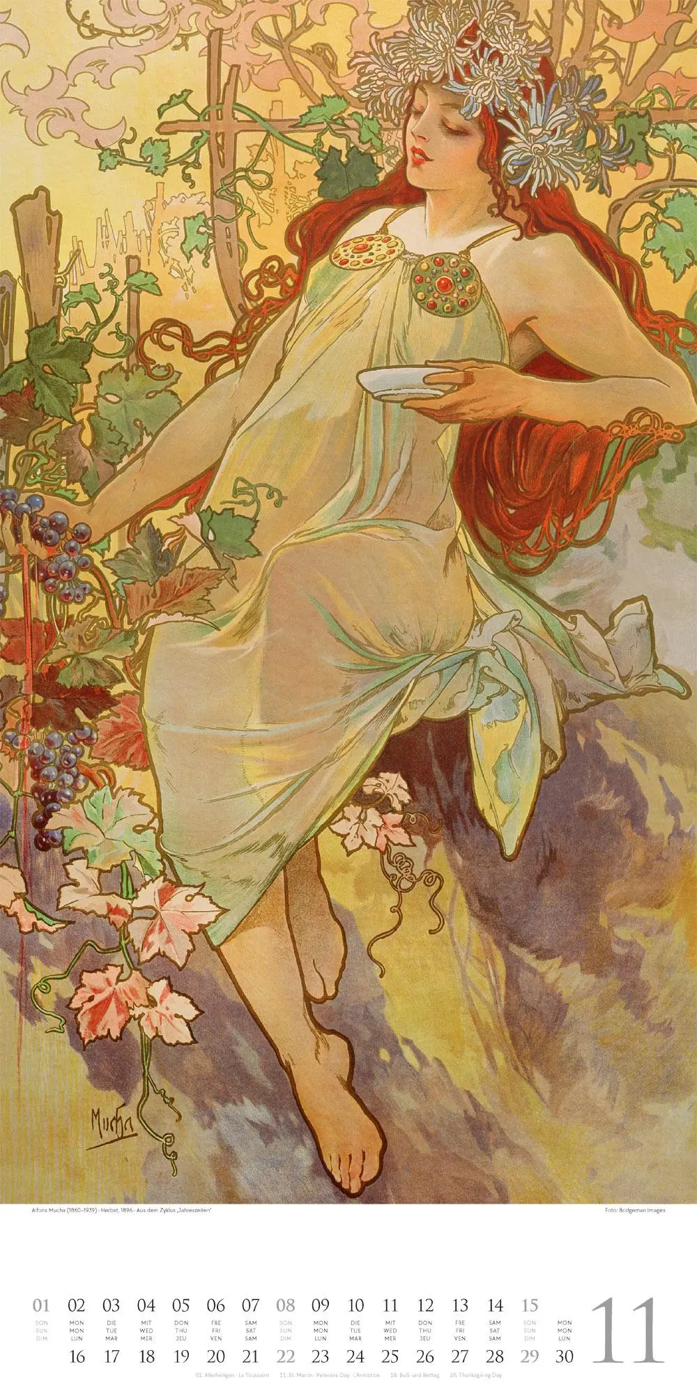 Bild: 9783838426600 | Alfons Mucha Kalender 2026 | Alfons Mucha | Kalender | Spiralbindung