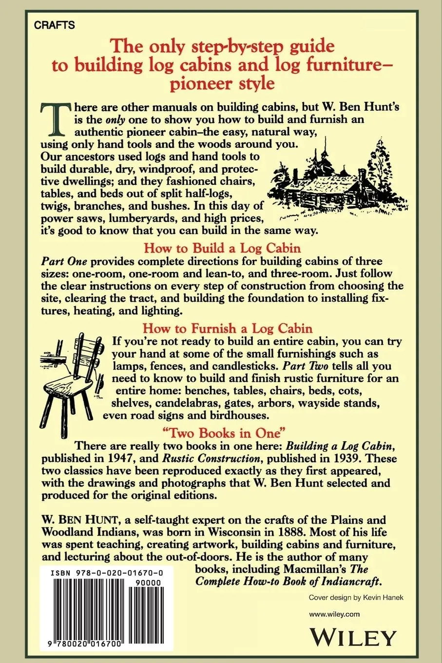 Rückseite: 9780020016700 | How to Build and Furnish a Log Cabin | W Ben Hunt | Taschenbuch | 1991