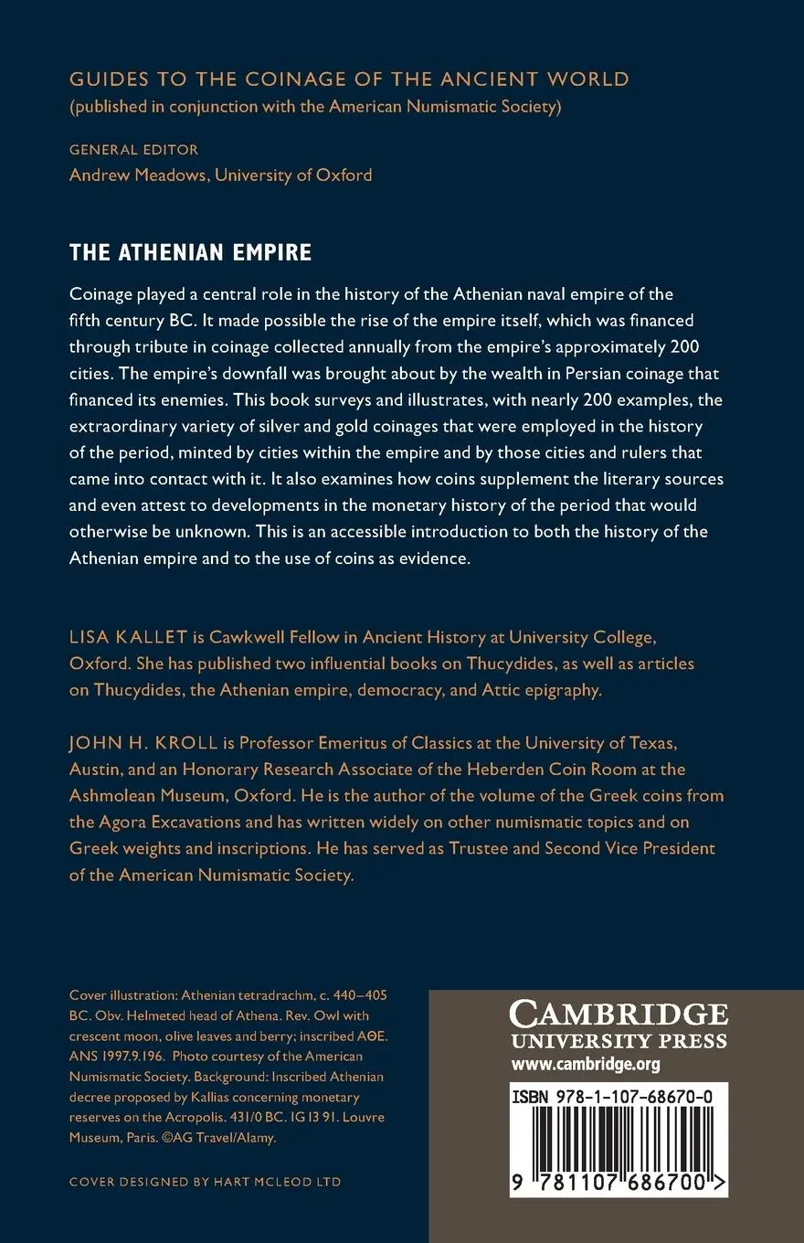 Rückseite: 9781107686700 | The Athenian Empire | Using Coins as Sources | John H. Kroll (u. a.)