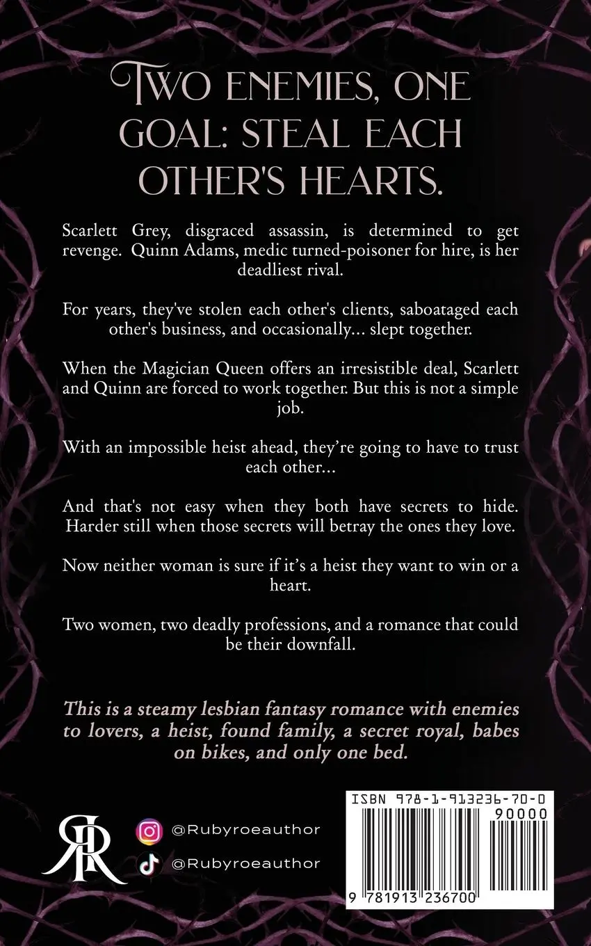Rückseite: 9781913236700 | A Game of Hearts and Heists | A Steamy Lesbian Fantasy Romance | Roe