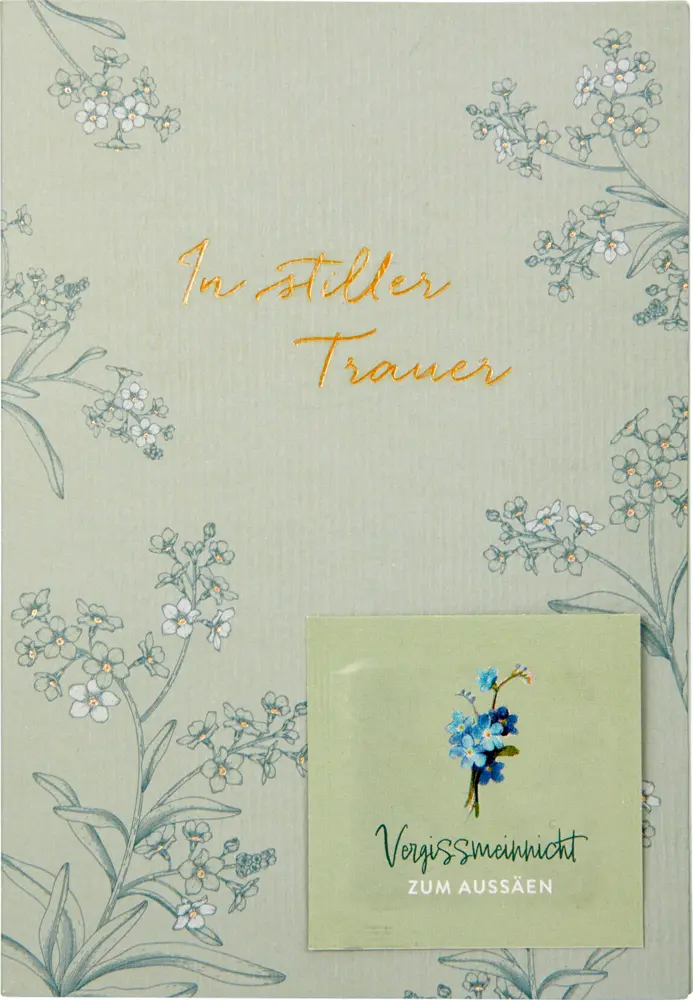 Bild: 4050003956800 | Grußkarten-Set - Trauerkarte mit Blumensamen | Box | 4 S. | Deutsch