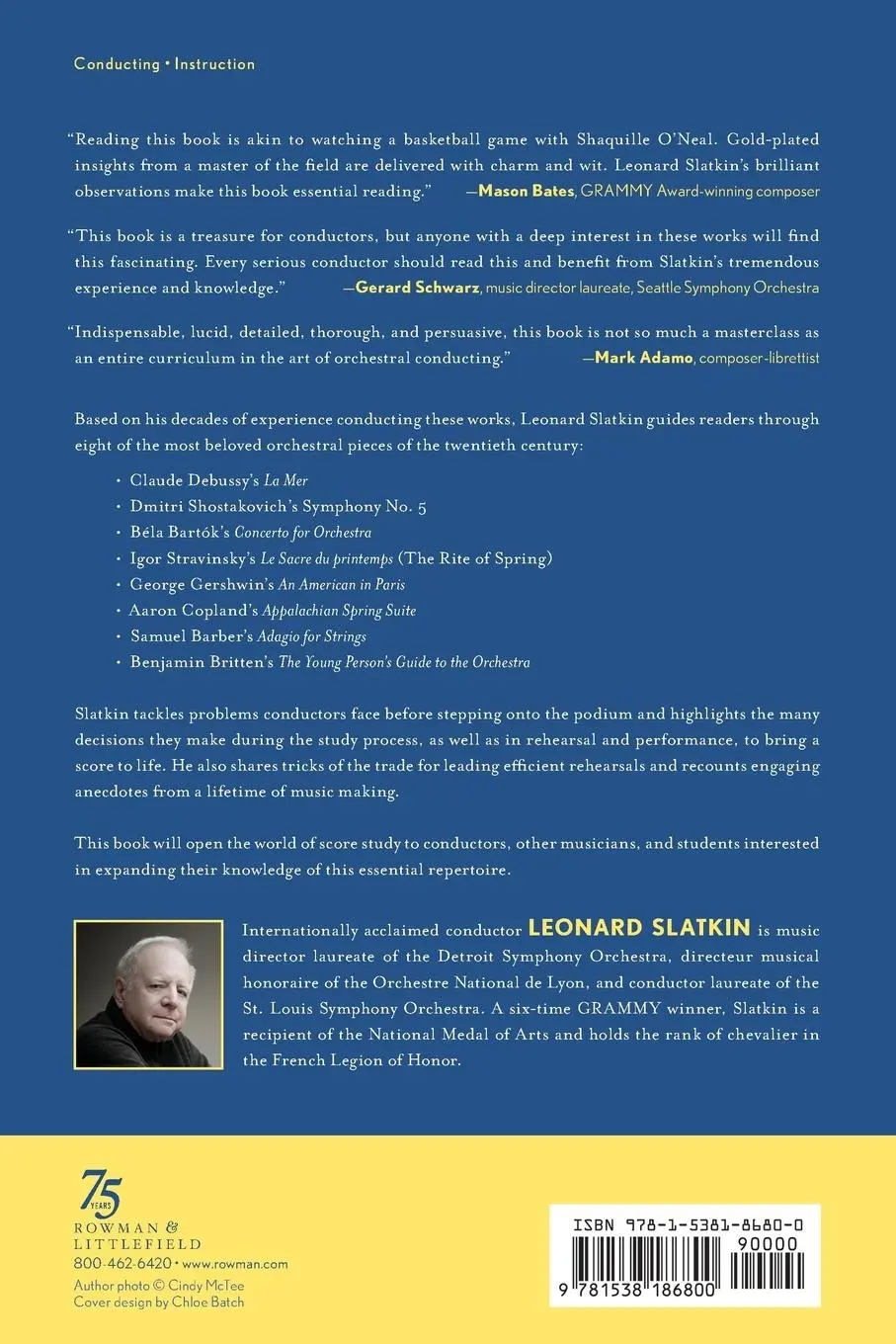 Rückseite: 9781538186800 | Eight Symphonic Masterworks of the Twentieth Century | Leonard Slatkin
