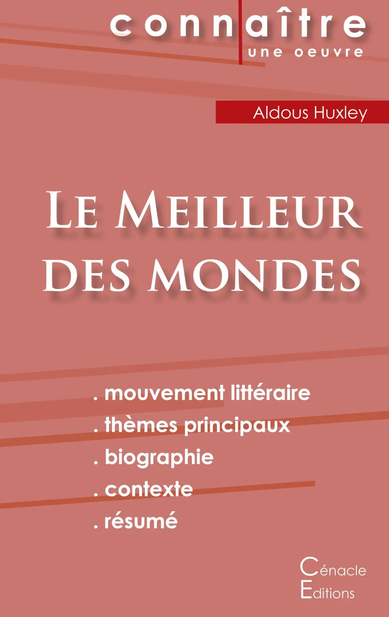 Cover: 9782367886800 | Fiche de lecture Le Meilleur des mondes de Aldous Huxley (Analyse...