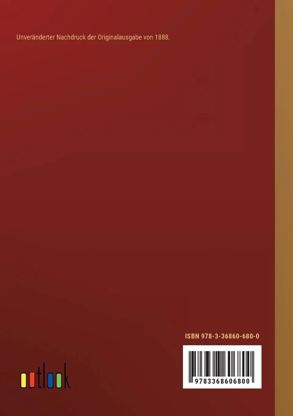 Rückseite: 9783368606800 | Geschichte des Volkes Israel | Zweiter Band | Bernhard Stade | Buch