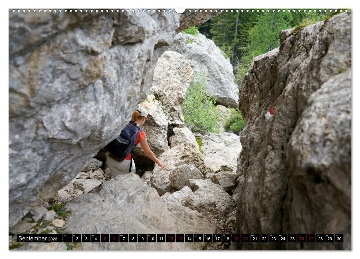 Bild: 9783457566800 | Wandern im Rosengarten und Latemar (Wandkalender 2026 DIN A2 quer),...