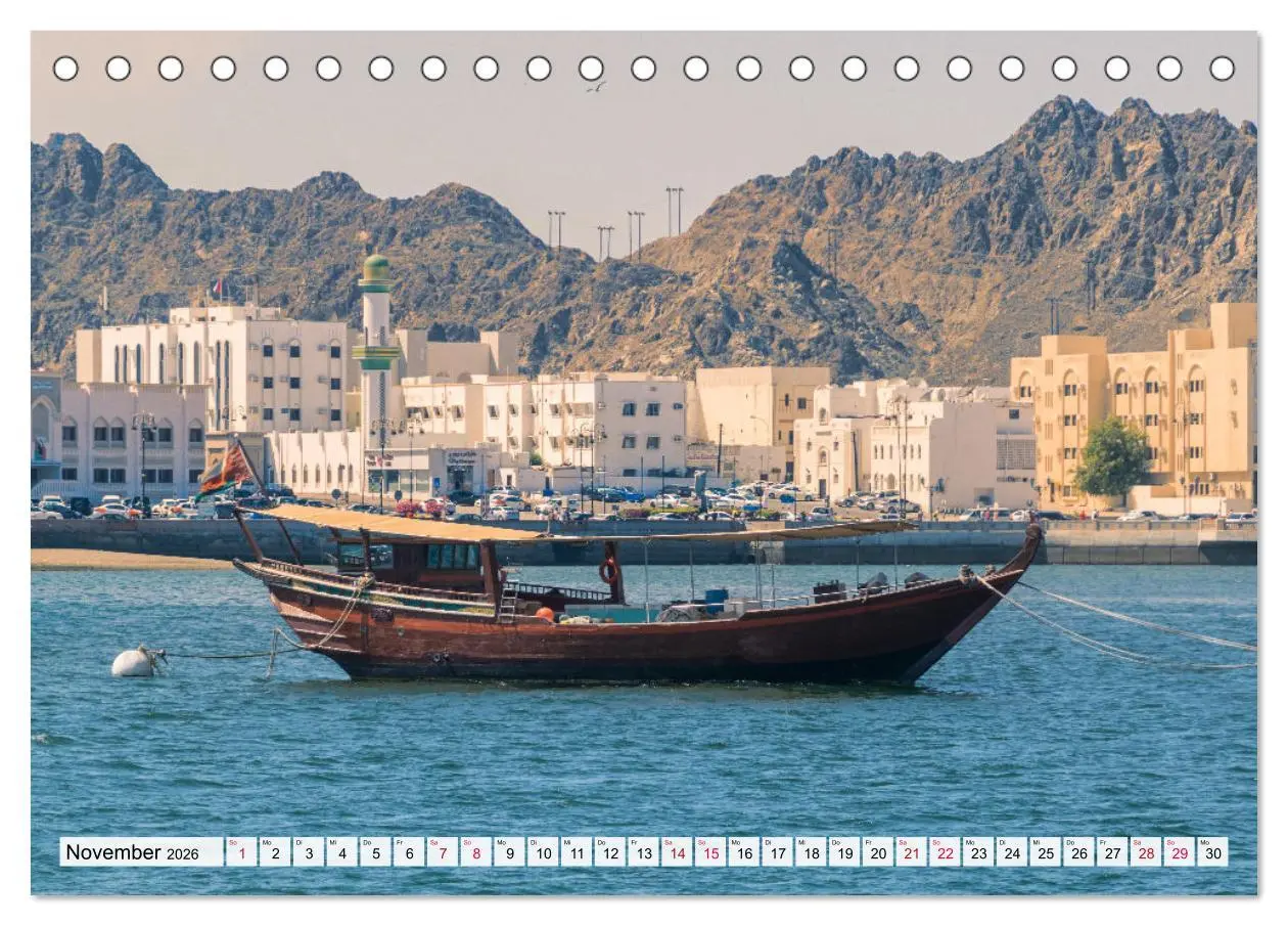 Bild: 9783457636800 | Faszinierender Oman (Tischkalender 2026 DIN A5 quer), CALVENDO...