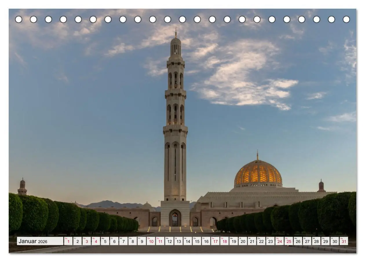 Bild: 9783457636800 | Faszinierender Oman (Tischkalender 2026 DIN A5 quer), CALVENDO...