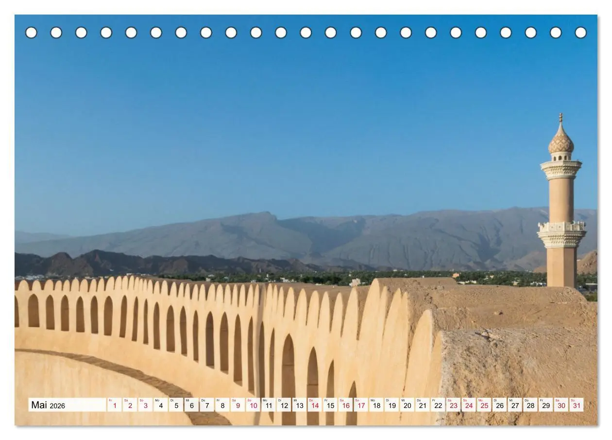 Bild: 9783457636800 | Faszinierender Oman (Tischkalender 2026 DIN A5 quer), CALVENDO...