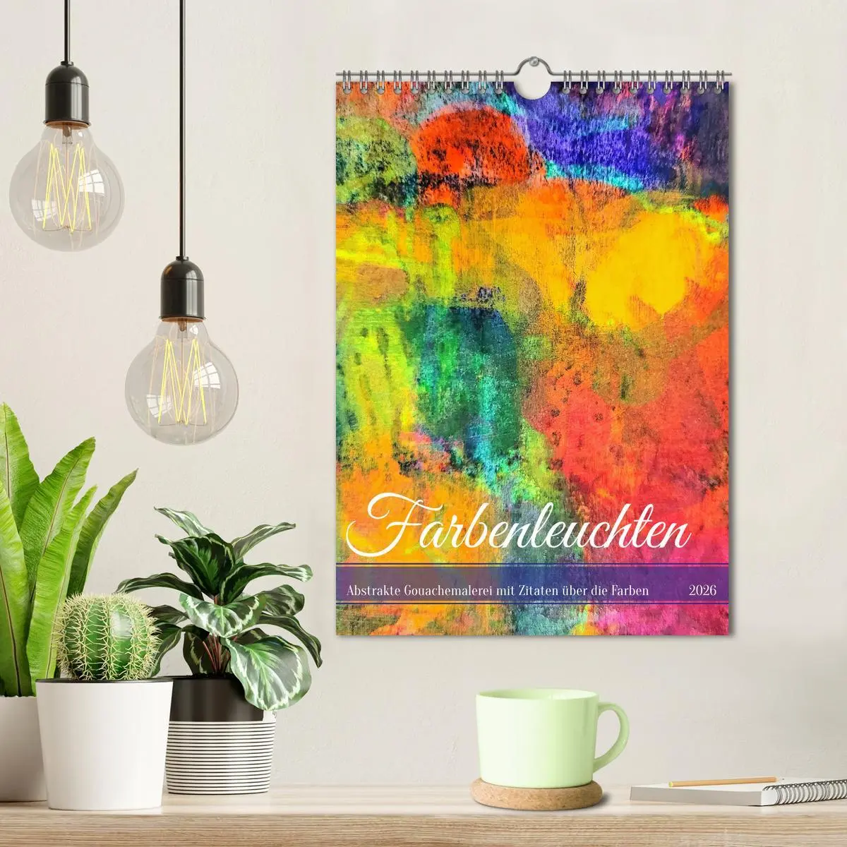 Bild: 9783516276800 | Farbenleuchten - Abstrakte Gouachemalerei mit Zitaten über die...