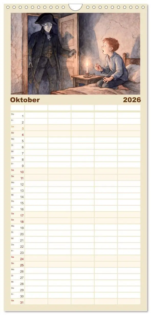 Bild: 9783516656800 | Familienplaner 2026 - Selma Lagerlöf mit 5 Spalten (Wandkalender,...
