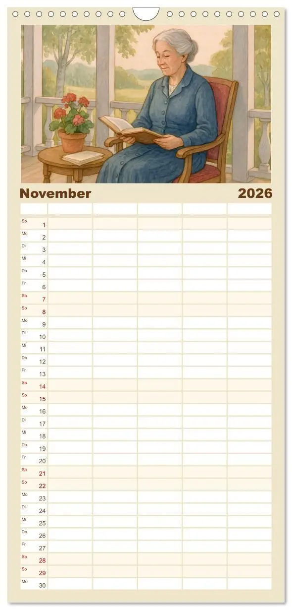 Bild: 9783516656800 | Familienplaner 2026 - Selma Lagerlöf mit 5 Spalten (Wandkalender,...