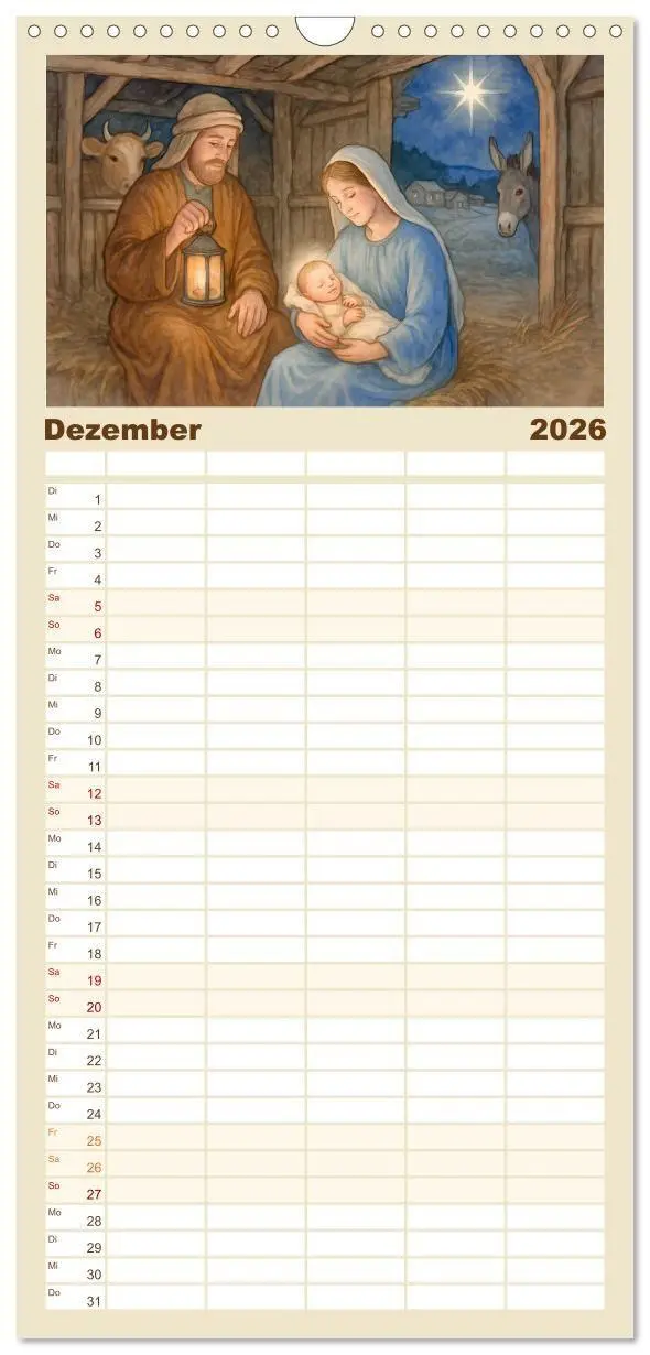 Bild: 9783516656800 | Familienplaner 2026 - Selma Lagerlöf mit 5 Spalten (Wandkalender,...