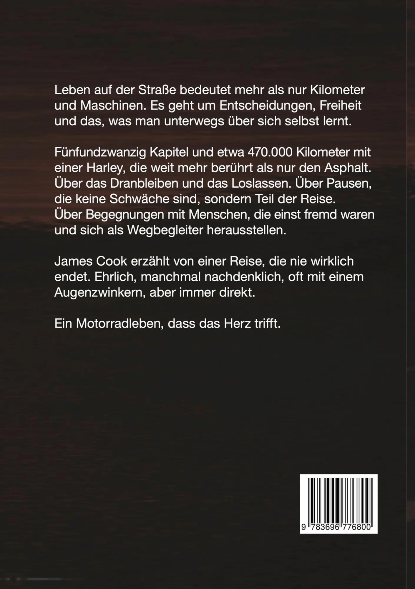 Rückseite: 9783696776800 | Die Straße endet nie | James Cook | Taschenbuch | 270 S. | Deutsch