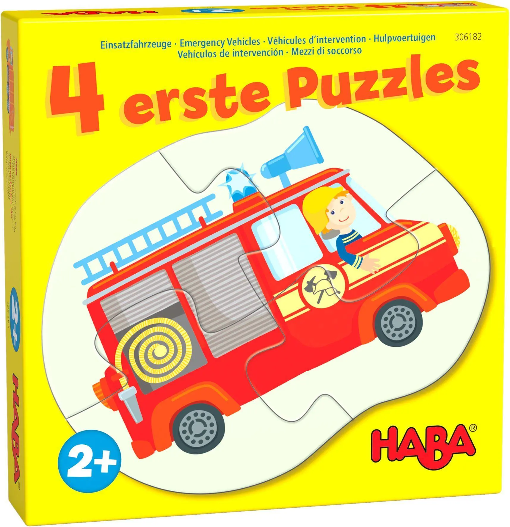 Cover: 4010168256900 | 4 erste Puzzles - Einsatzfahrzeuge | Spiel | 1306182001 | Deutsch