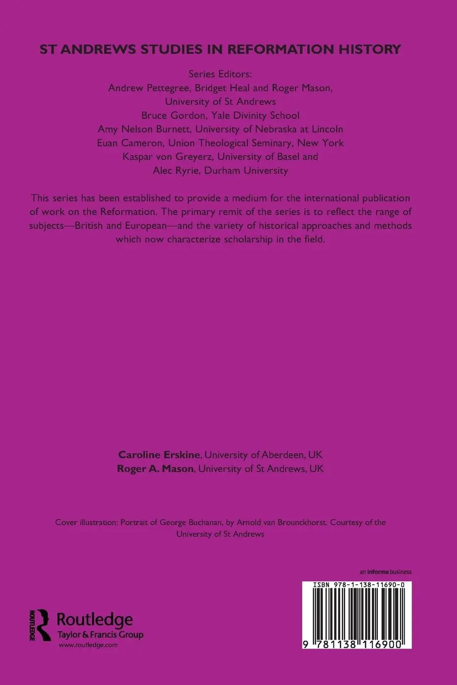 Rückseite: 9781138116900 | George Buchanan | Political Thought in Early Modern Britain and Europe