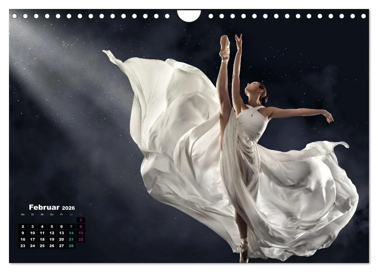 Bild: 9783457316900 | BALLETT - ein Hauch Magie (Wandkalender 2026 DIN A4 quer), CALVENDO...