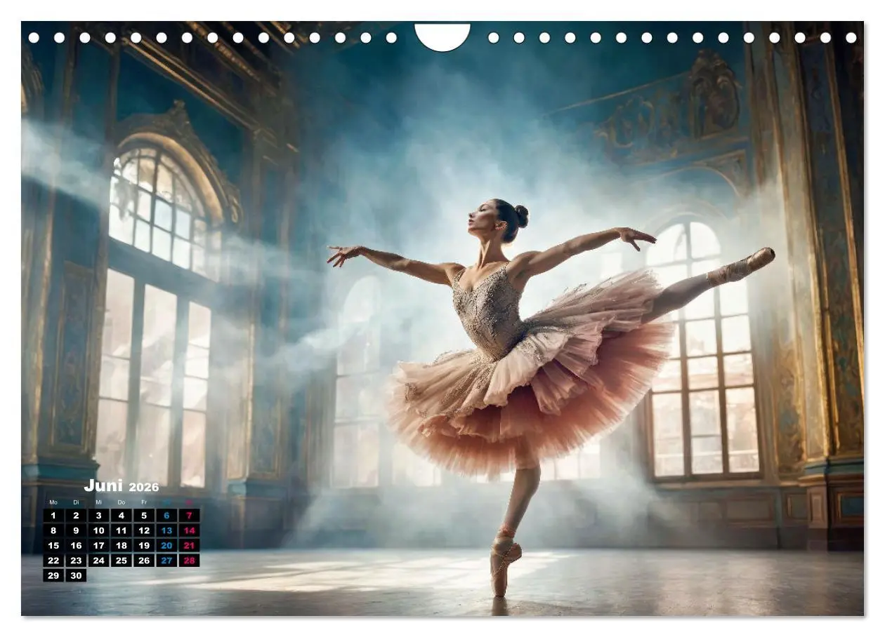 Bild: 9783457316900 | BALLETT - ein Hauch Magie (Wandkalender 2026 DIN A4 quer), CALVENDO...