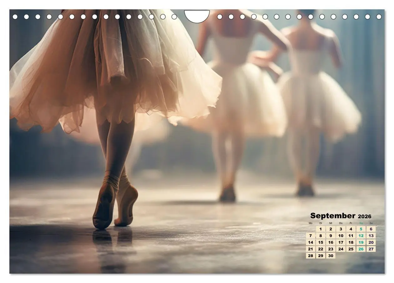 Bild: 9783457316900 | BALLETT - ein Hauch Magie (Wandkalender 2026 DIN A4 quer), CALVENDO...