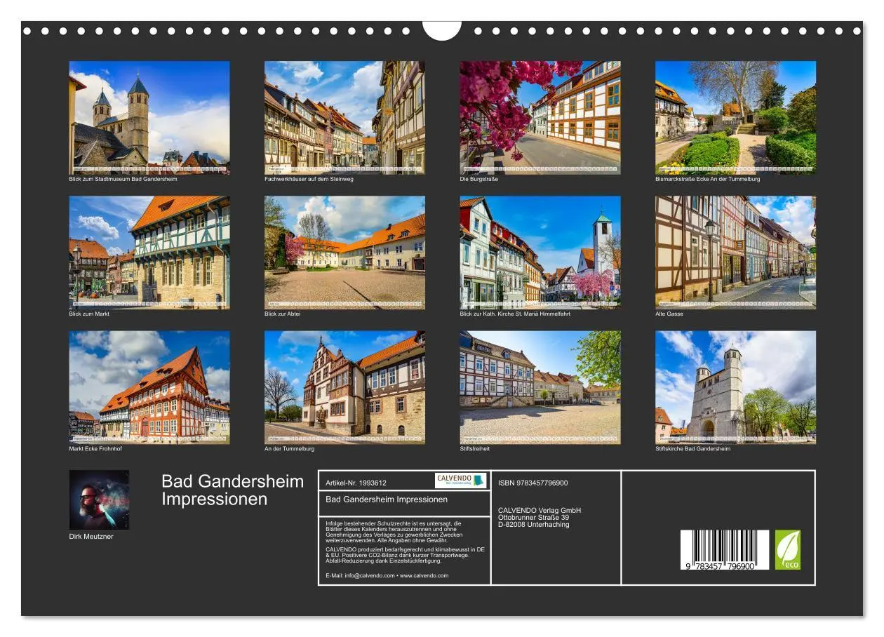Bild: 9783457796900 | Bad Gandersheim Impressionen (Wandkalender 2026 DIN A3 quer),...